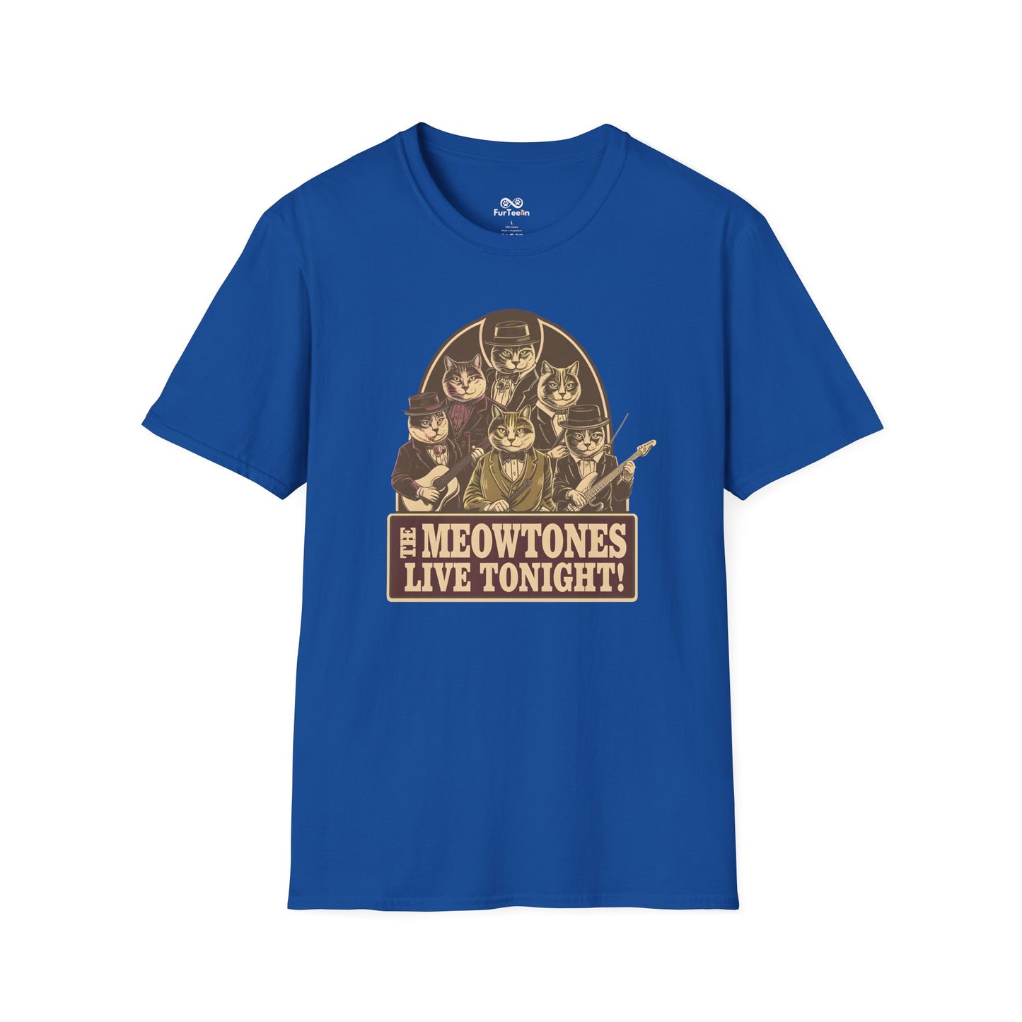 Vintage Text Graphic Unisex Cat T-Shirt