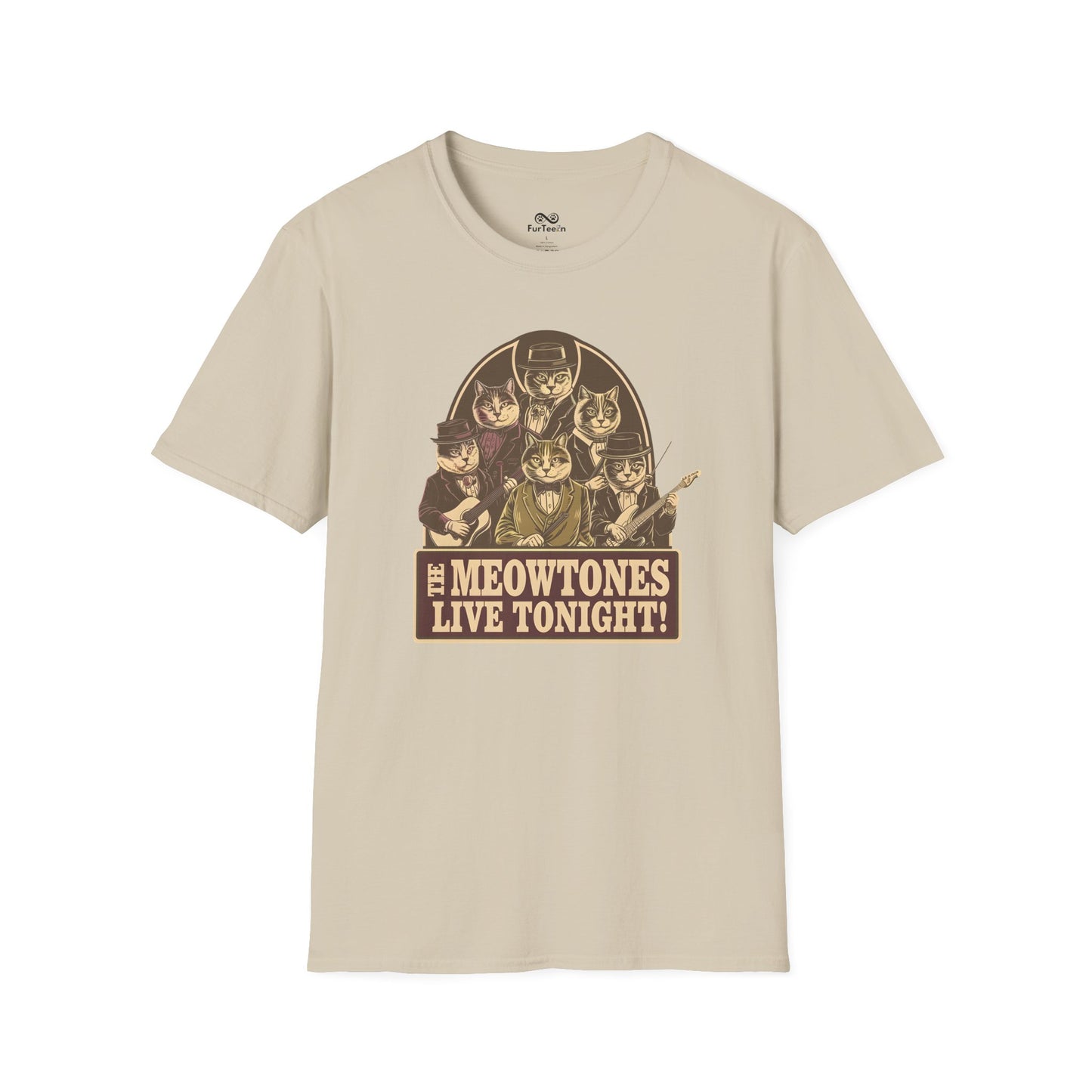 Vintage Text Graphic Unisex Cat T-Shirt