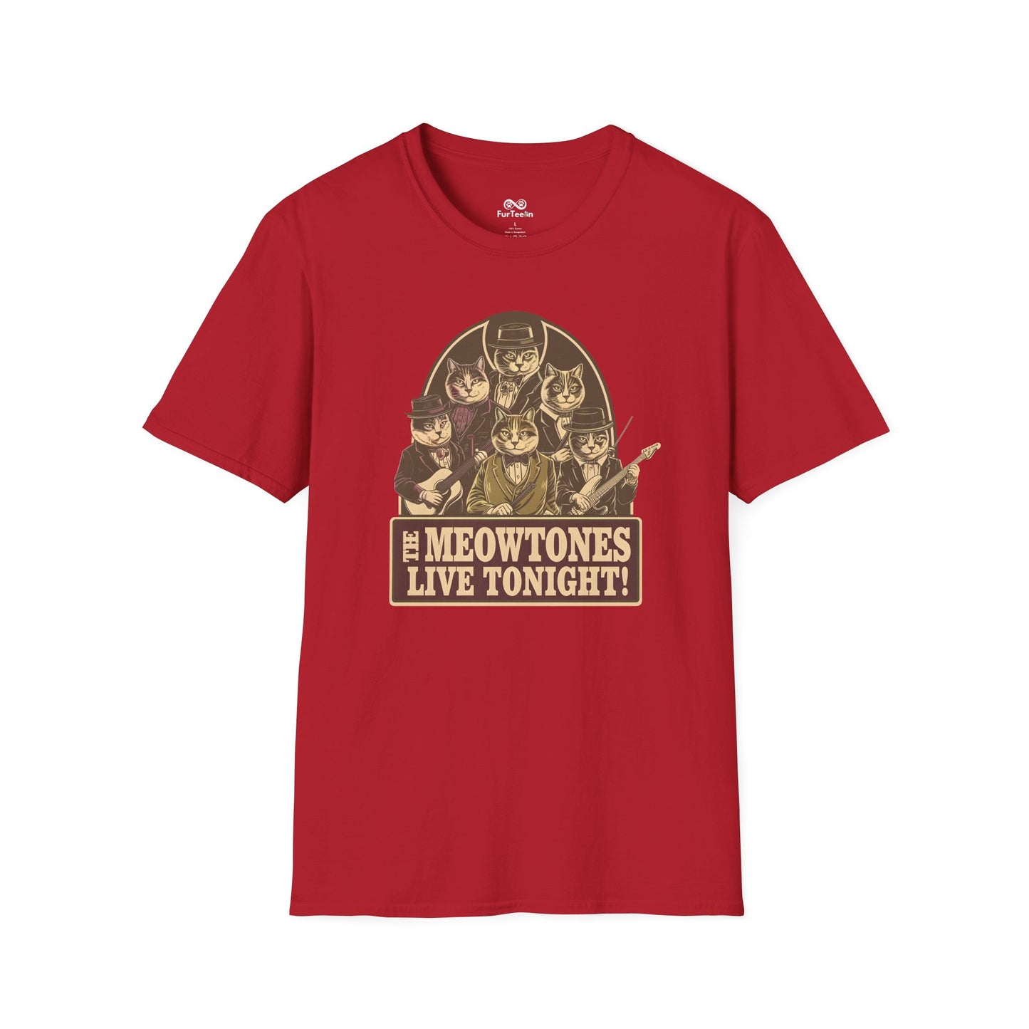 Vintage Text Graphic Unisex Cat T-Shirt