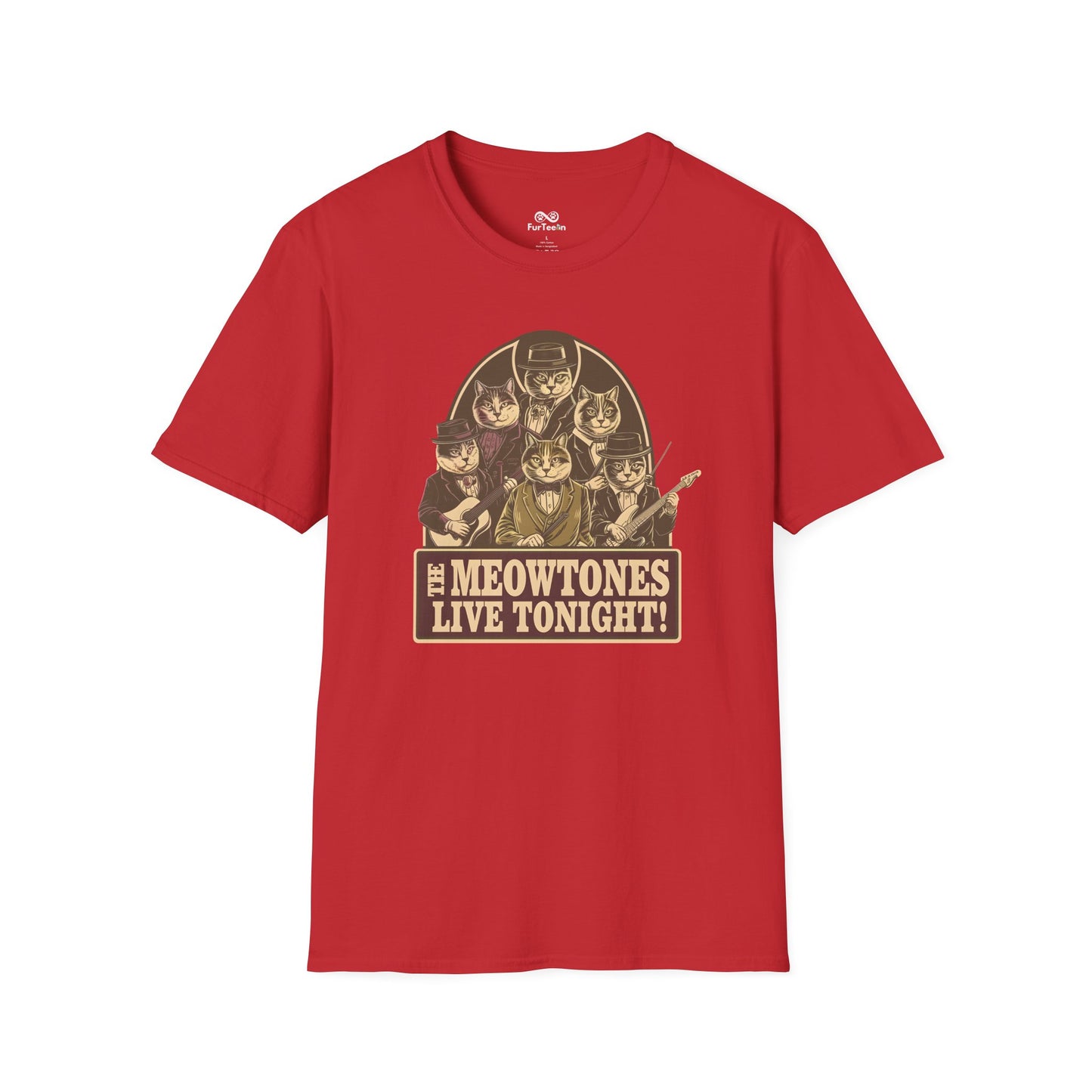 Vintage Text Graphic Unisex Cat T-Shirt
