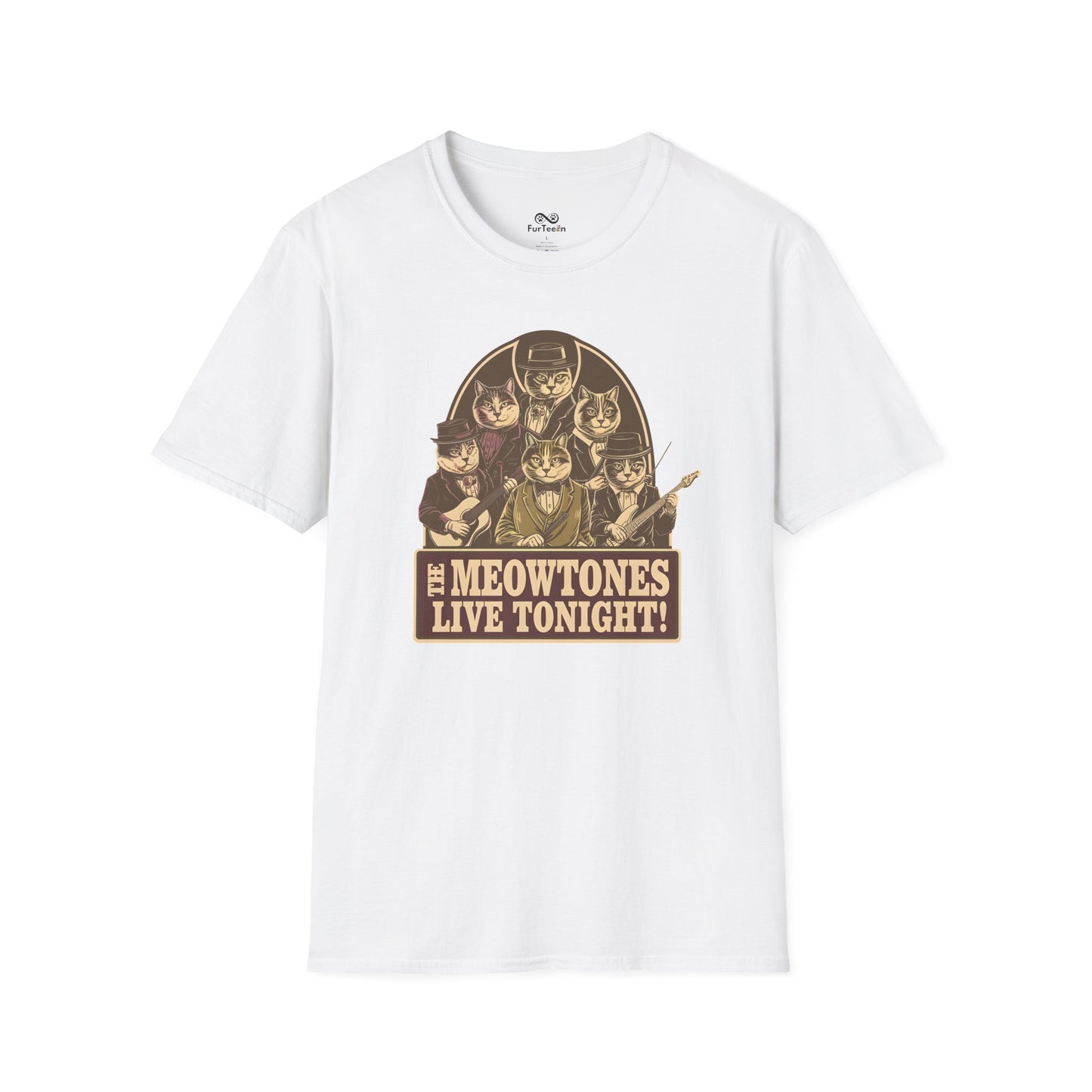 Vintage Text Graphic Unisex Cat T-Shirt