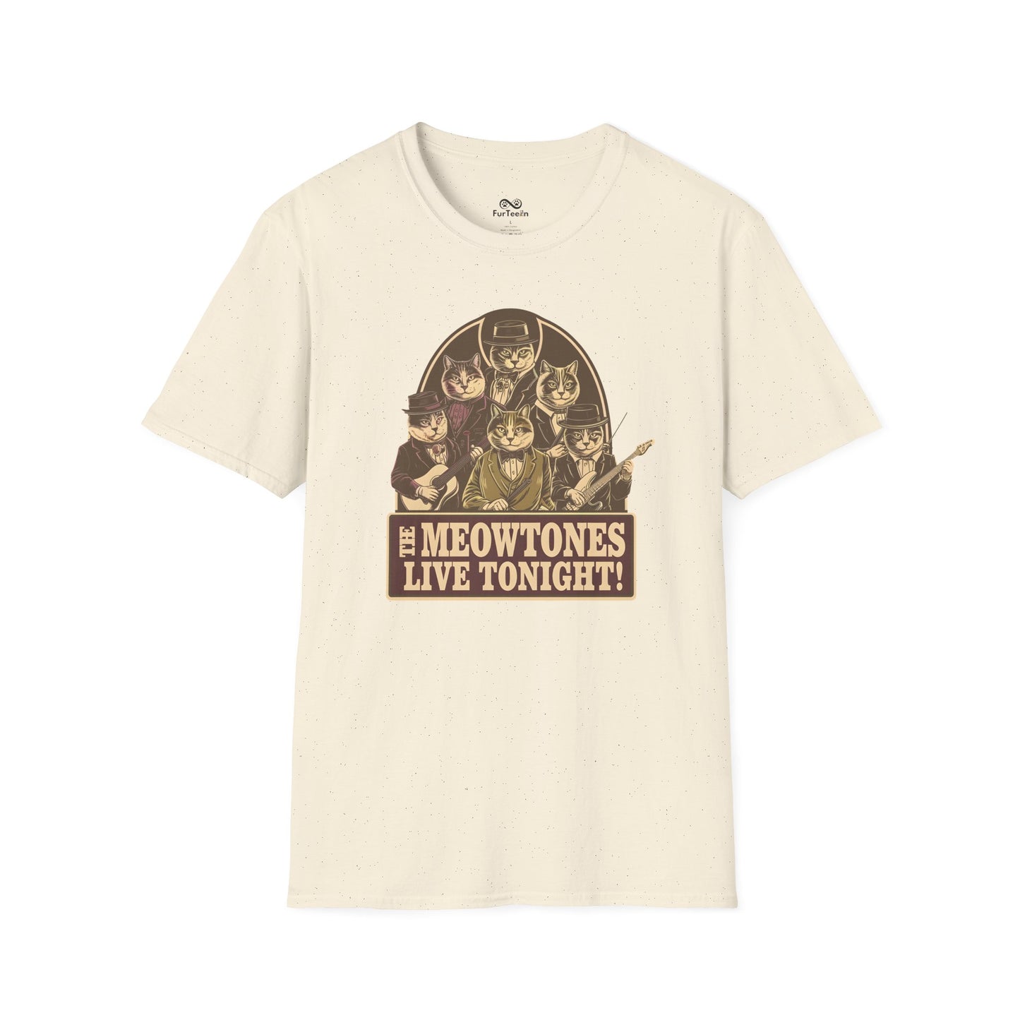 Vintage Text Graphic Unisex Cat T-Shirt