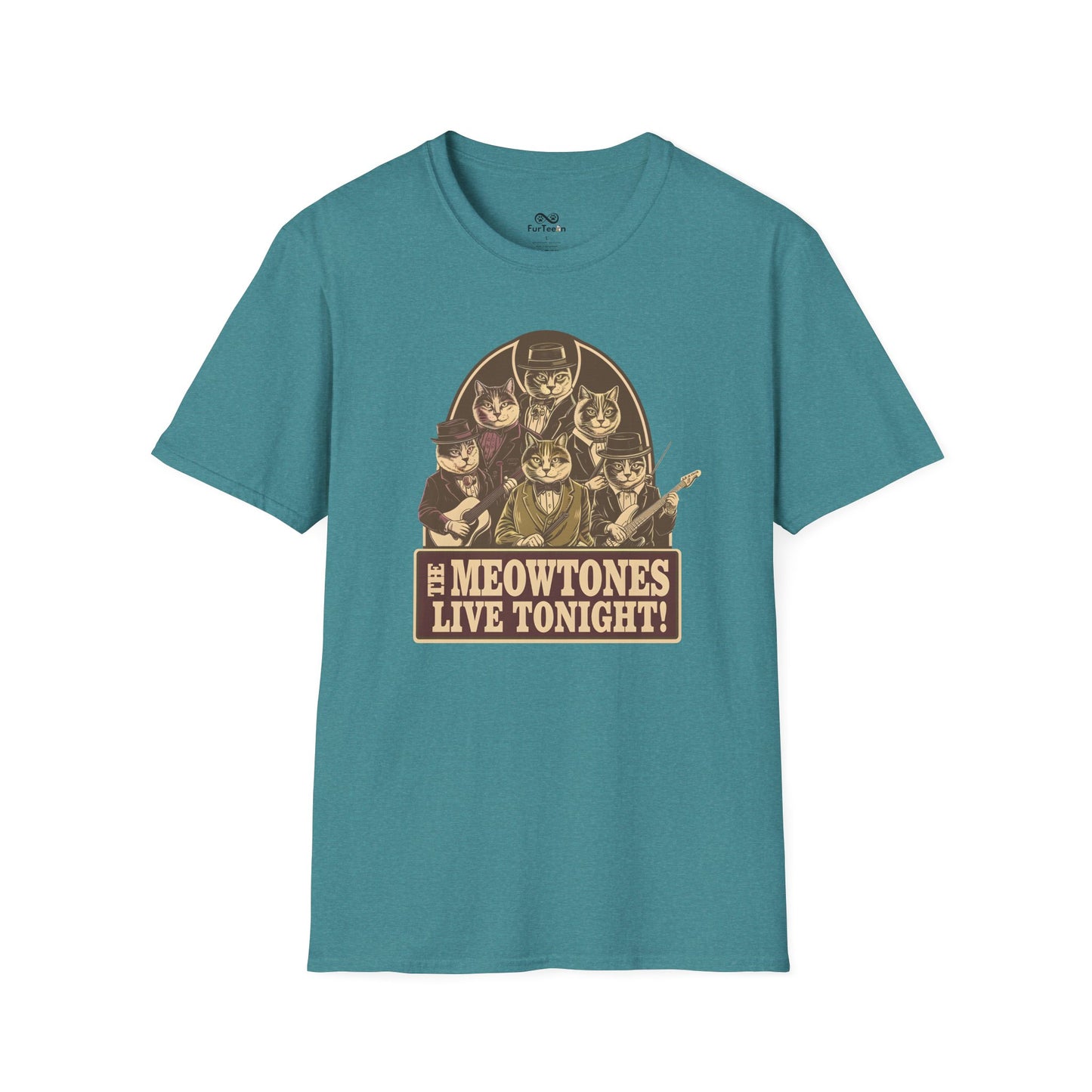 Vintage Text Graphic Unisex Cat T-Shirt