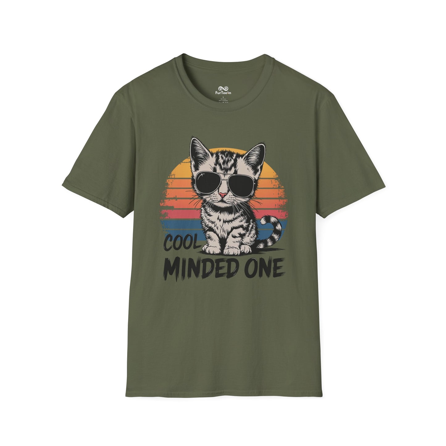 Cool Minded One Graphic Cat Unisex T-Shirt