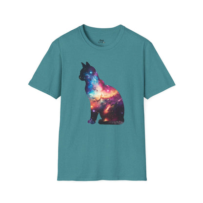 A Sleek Silhouette Cat Unisex T-Shirt