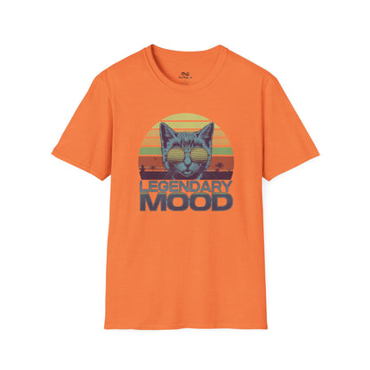Legendary Mood Retro Sunset Vintage Graphic Unisex Cat T-Shirt