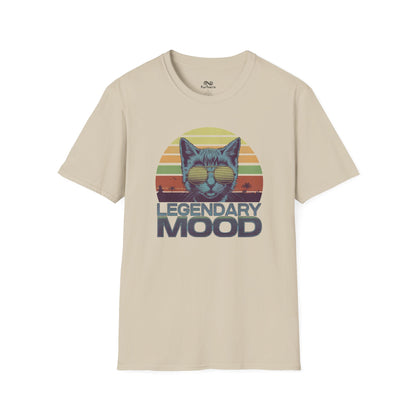 Legendary Mood Retro Sunset Vintage Graphic Unisex Cat T-Shirt