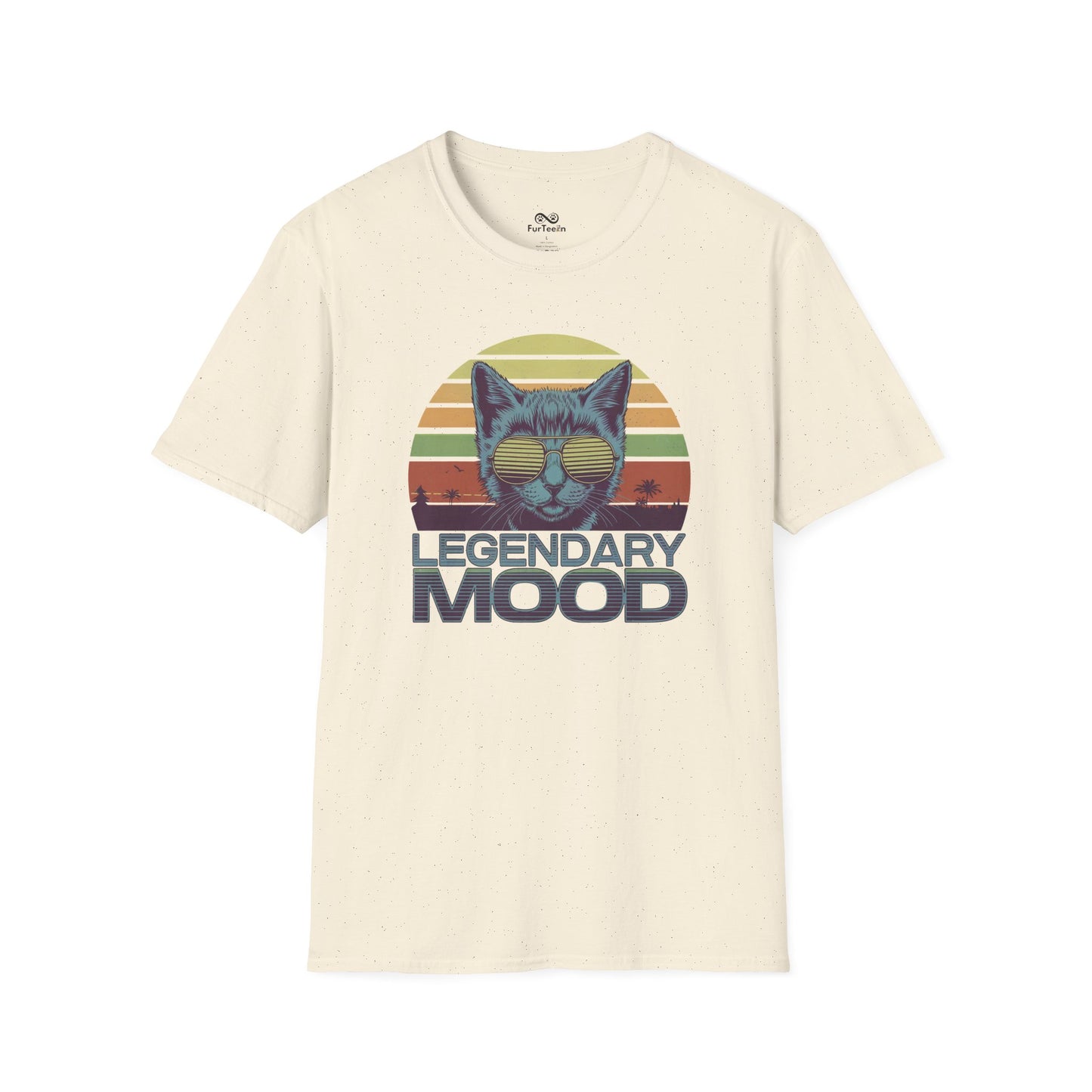 Legendary Mood Retro Sunset Vintage Graphic Unisex Cat T-Shirt