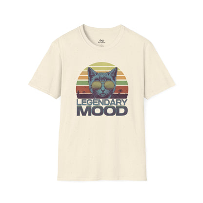Legendary Mood Retro Sunset Vintage Graphic Unisex Cat T-Shirt