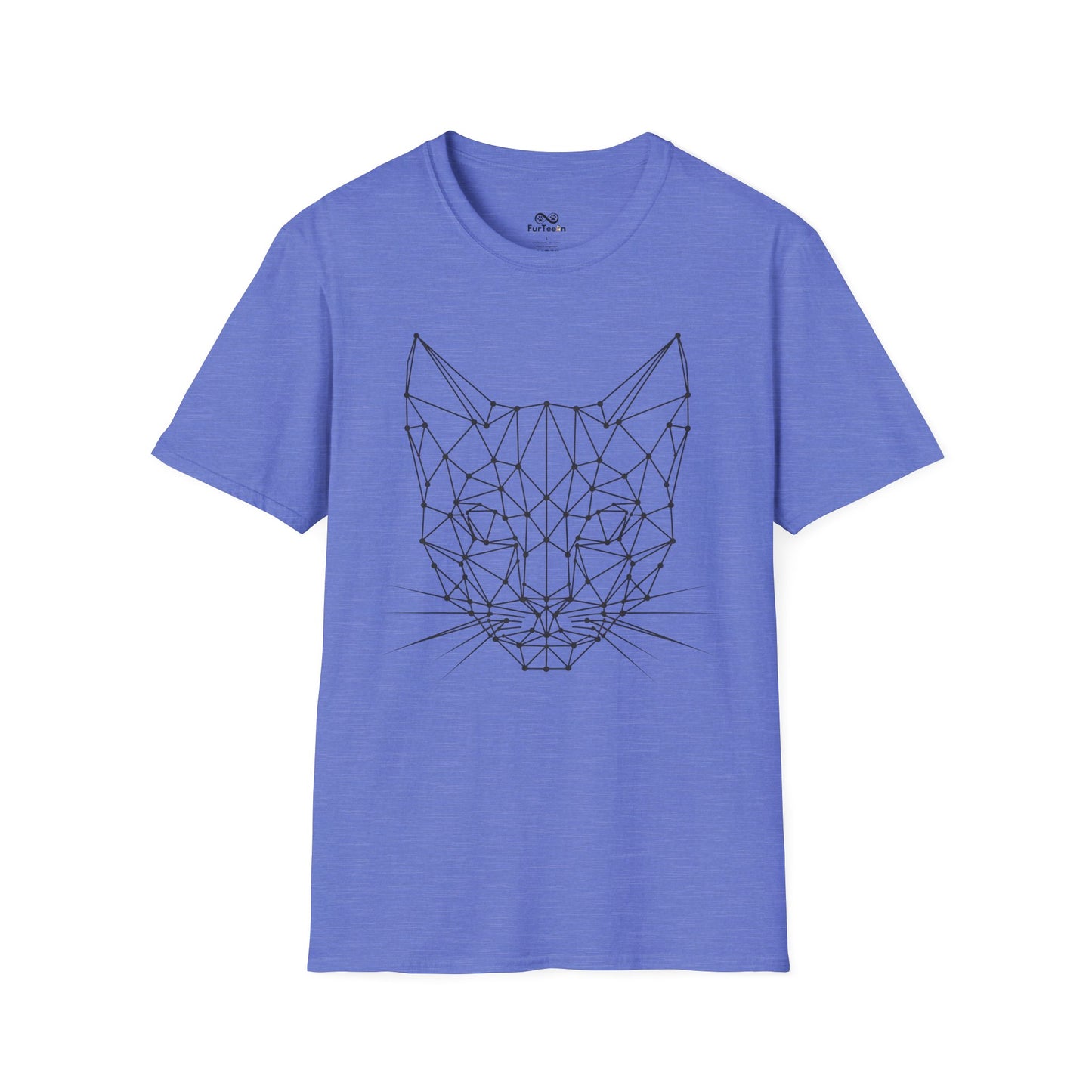 Geometric Outline Cat Unisex T-Shirt