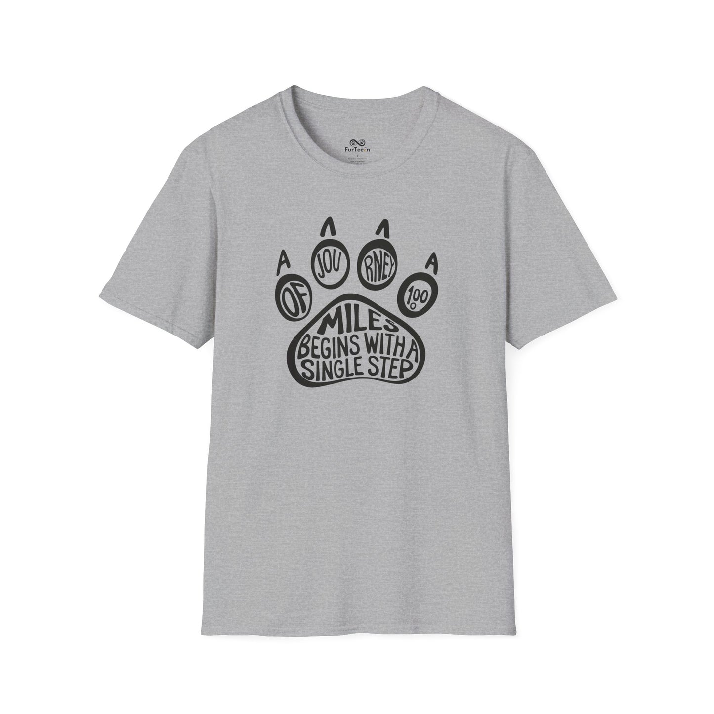 A Journey Of 1000 Miles Begins With A Single Step Cat Unisex T-Shirt