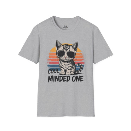 Cool Minded One Graphic Cat Unisex T-Shirt