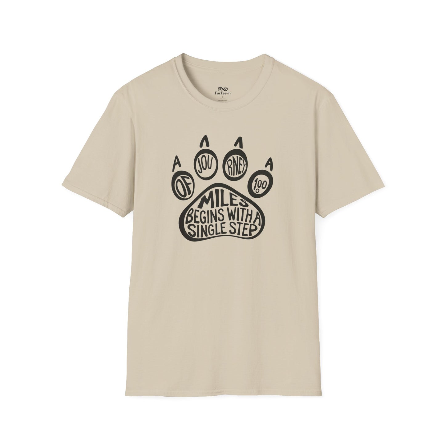 A Journey Of 1000 Miles Begins With A Single Step Cat Unisex T-Shirt
