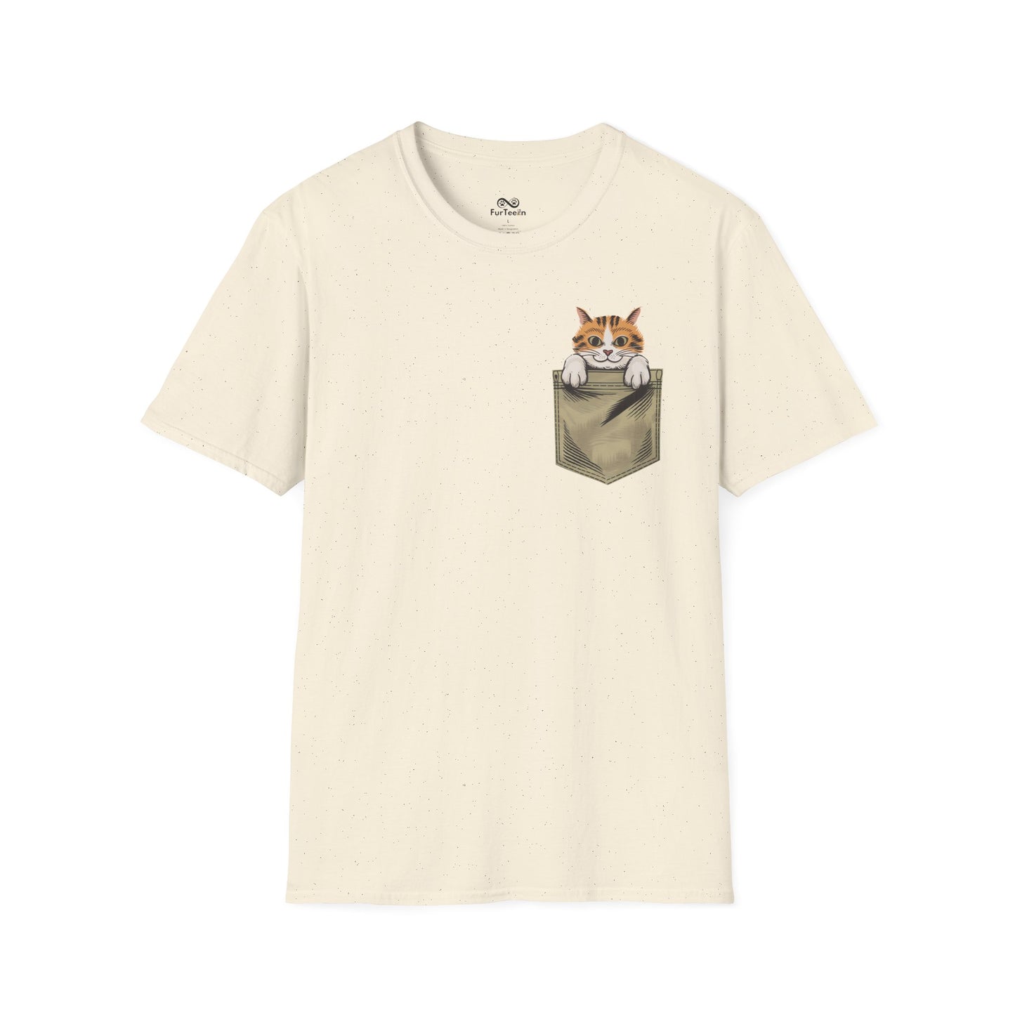 Pocket Graphic Cat Unisex T-Shirt