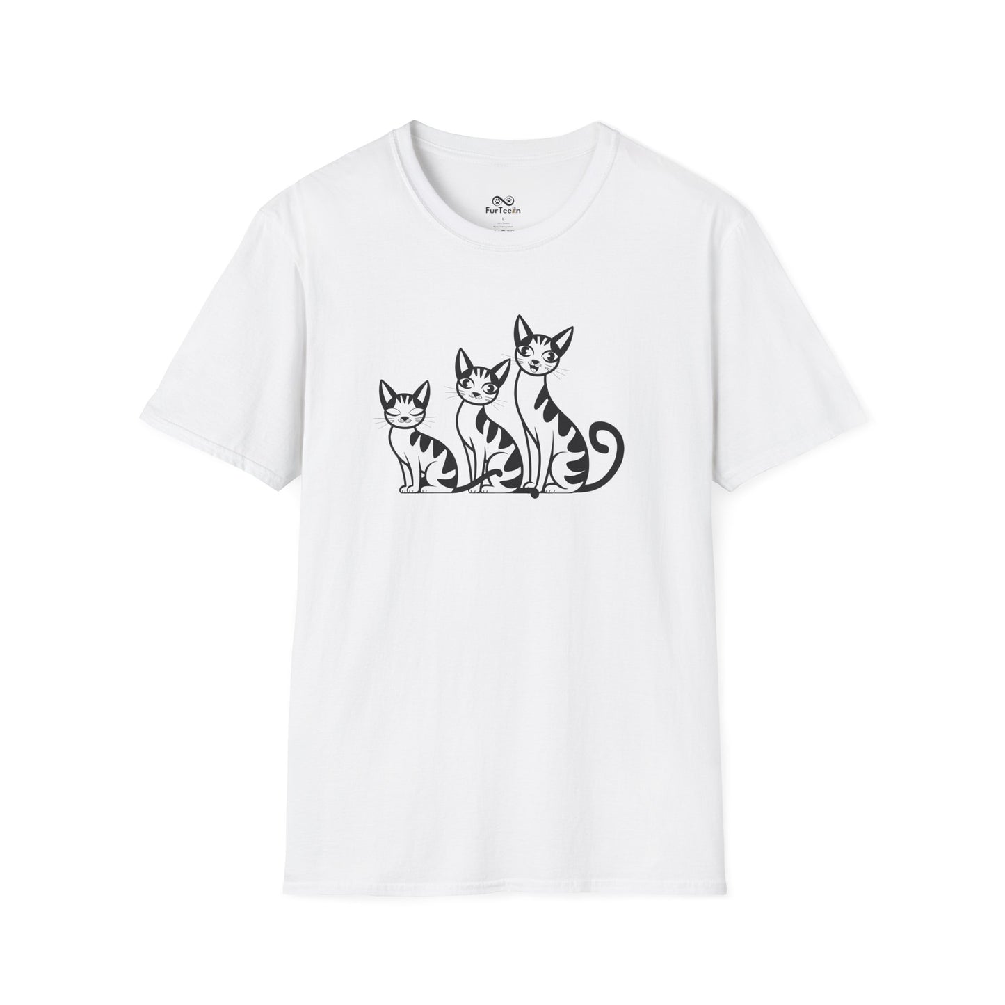 Simple Elegant Cat Unisex T-Shirt