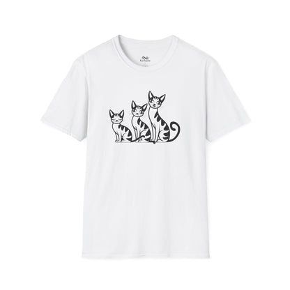 Simple Elegant Cat Unisex T-Shirt
