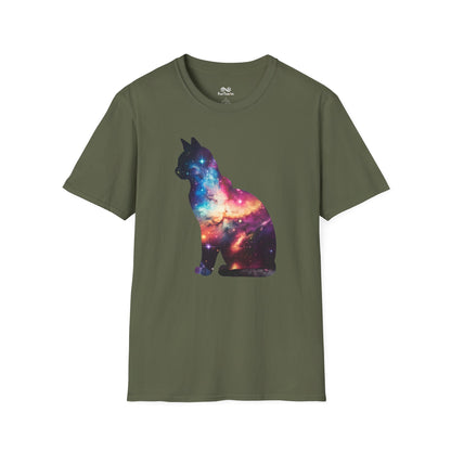 A Sleek Silhouette Cat Unisex T-Shirt