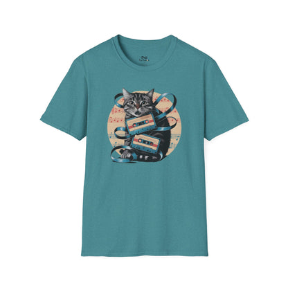 Retro Sun Vintage Graphic Unisex Cat T-Shirt