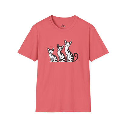 Simple Elegant Cat Unisex T-Shirt
