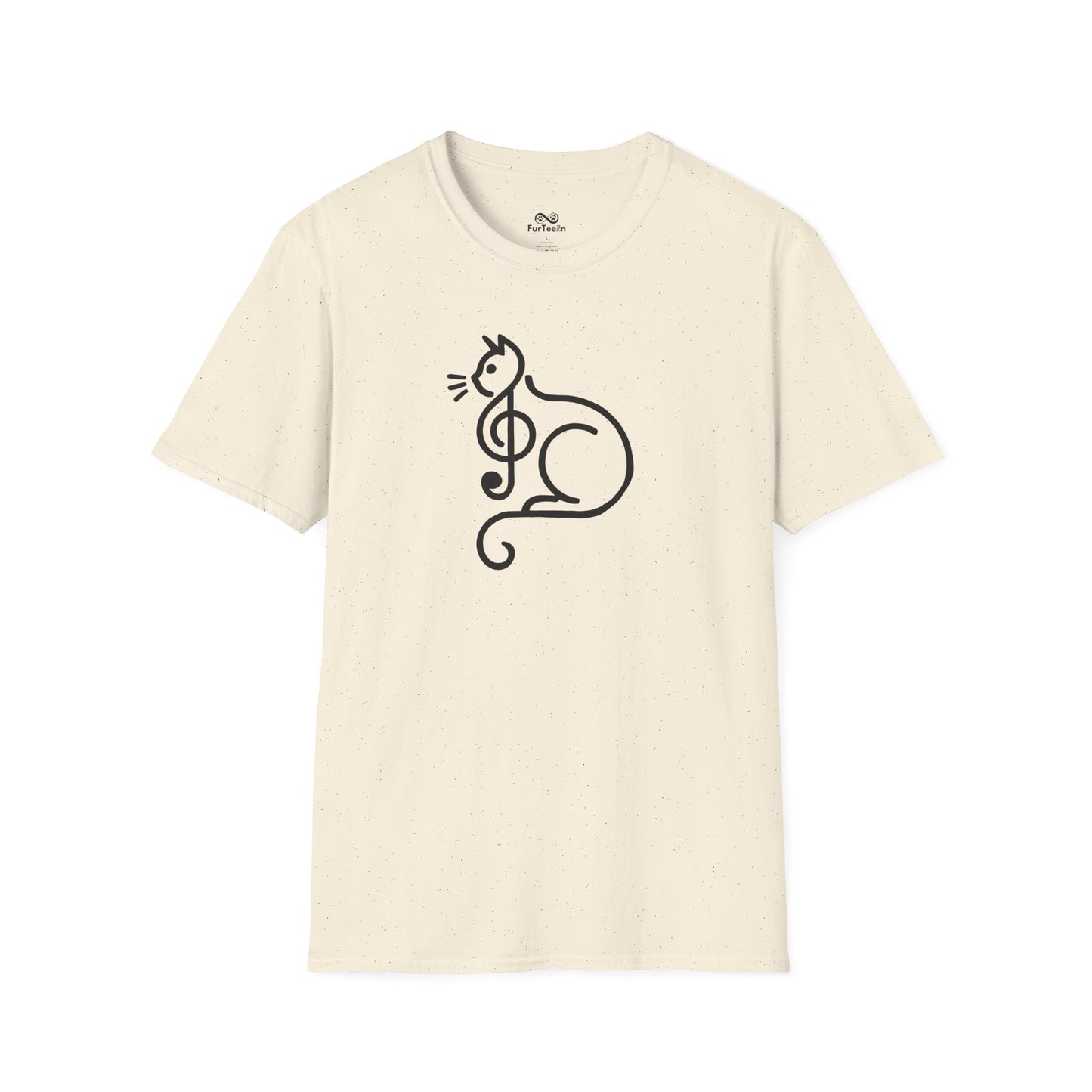 Minimalist Single Outline Unisex Cat T-Shirt