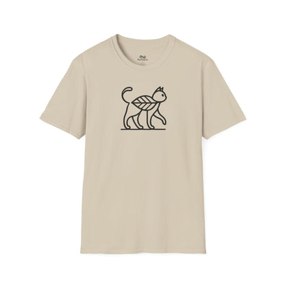 Minimalist Unisex Cat T-Shirt
