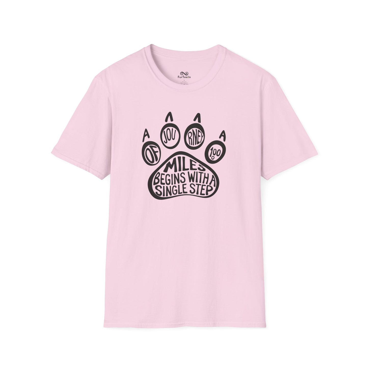 A Journey Of 1000 Miles Begins With A Single Step Cat Unisex T-Shirt