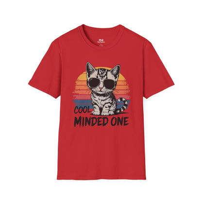 Cool Minded One Graphic Cat Unisex T-Shirt