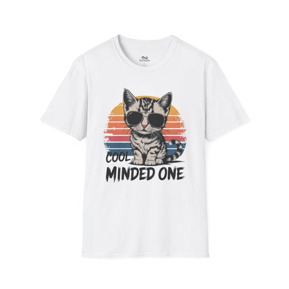 Cool Minded One Graphic Cat Unisex T-Shirt