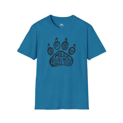 A Journey Of 1000 Miles Begins With A Single Step Cat Unisex T-Shirt
