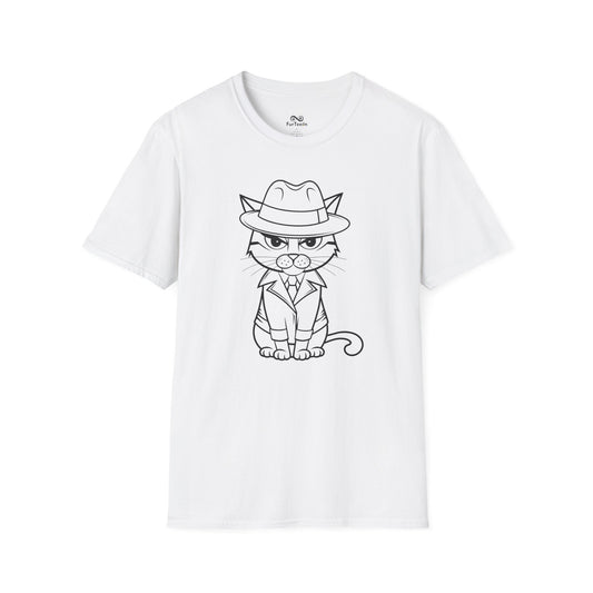 Simple Outline Cat Unisex T-Shirt