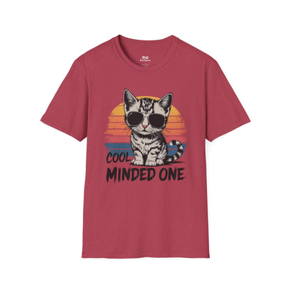 Cool Minded One Graphic Cat Unisex T-Shirt