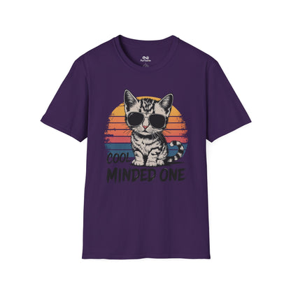 Cool Minded One Graphic Cat Unisex T-Shirt