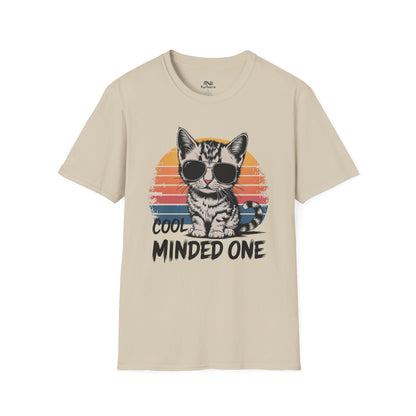 Cool Minded One Graphic Cat Unisex T-Shirt