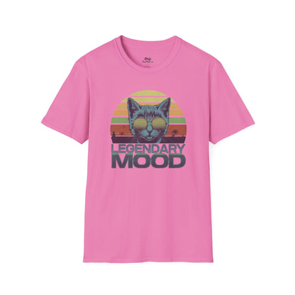 Legendary Mood Retro Sunset Vintage Graphic Unisex Cat T-Shirt