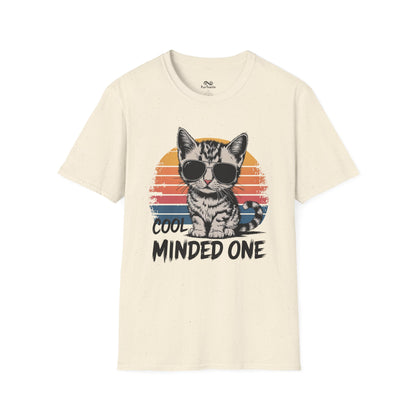 Cool Minded One Graphic Cat Unisex T-Shirt