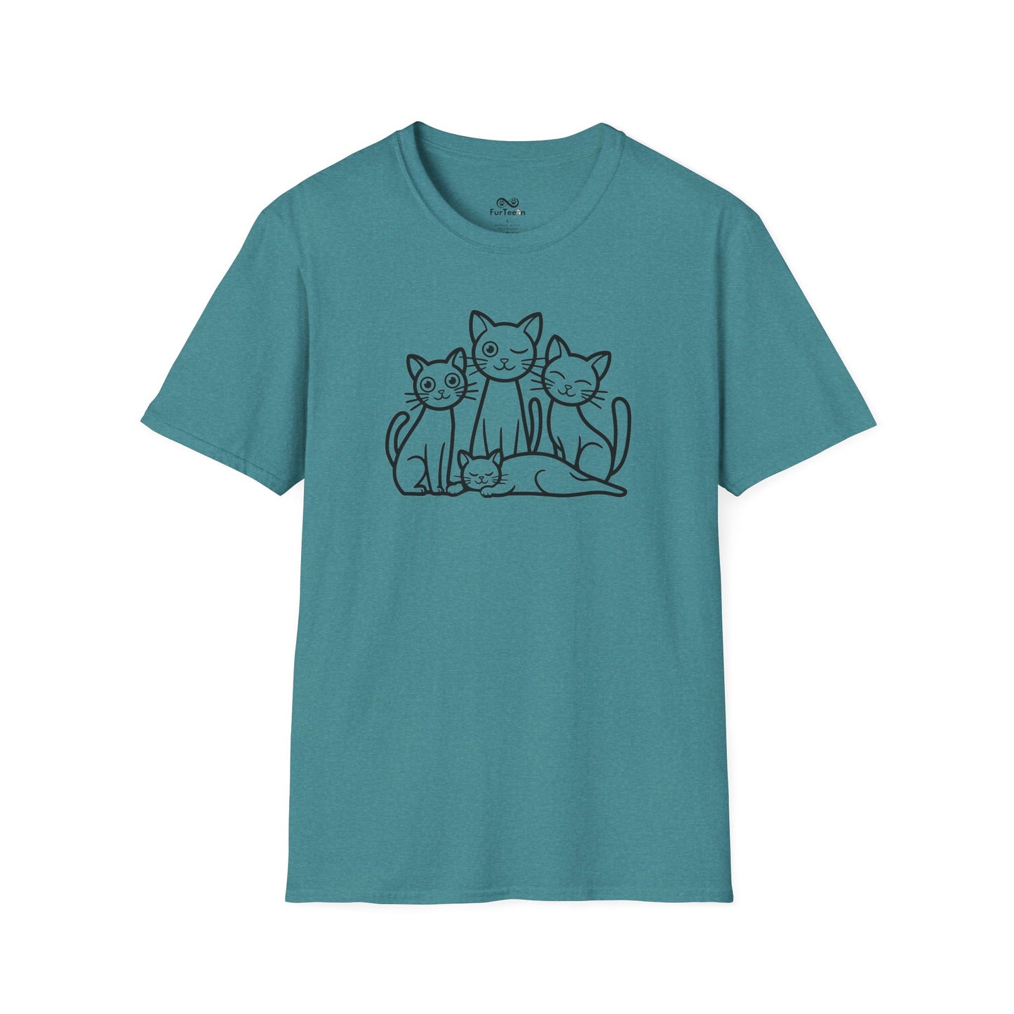 Outline Group Of Cat Unisex T-Shirt
