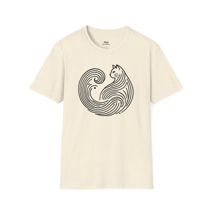 Minimalist Unisex Cat T-Shirt