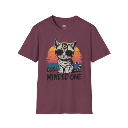 Cool Minded One Graphic Cat Unisex T-Shirt