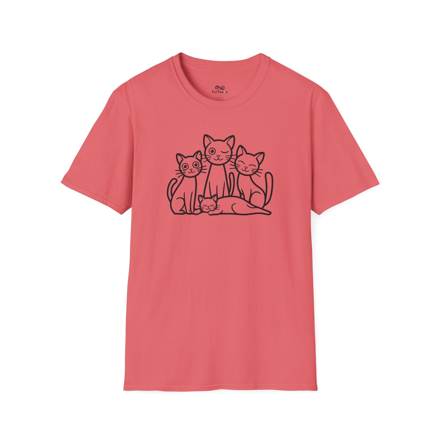 Outline Group Of Cat Unisex T-Shirt