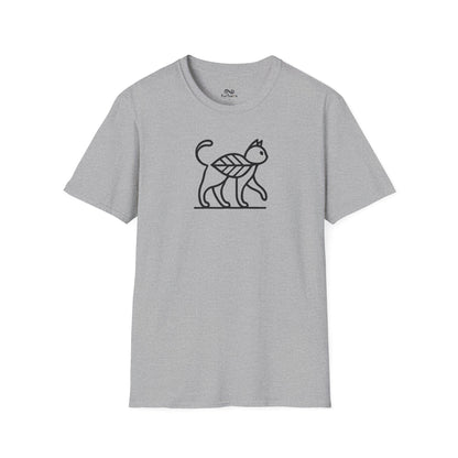 Minimalist Unisex Cat T-Shirt
