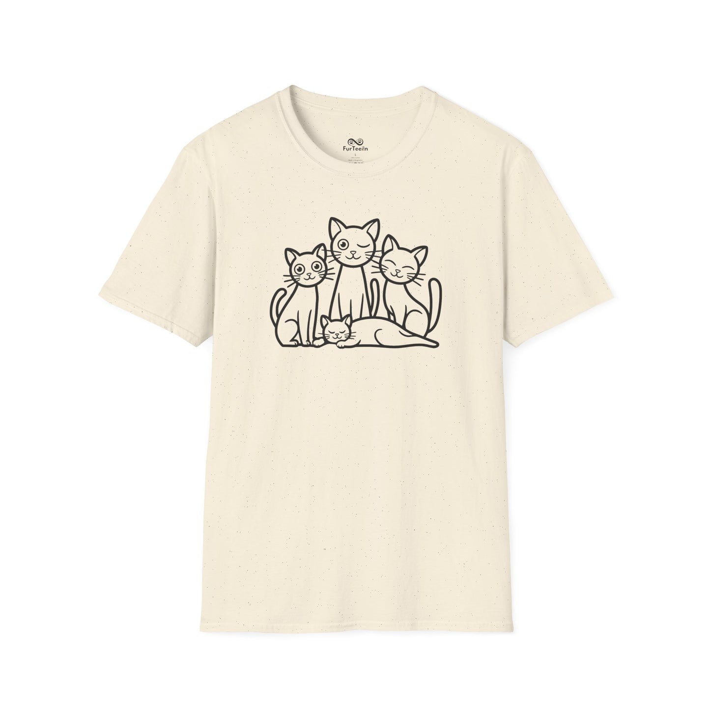 Outline Group Of Cat Unisex T-Shirt