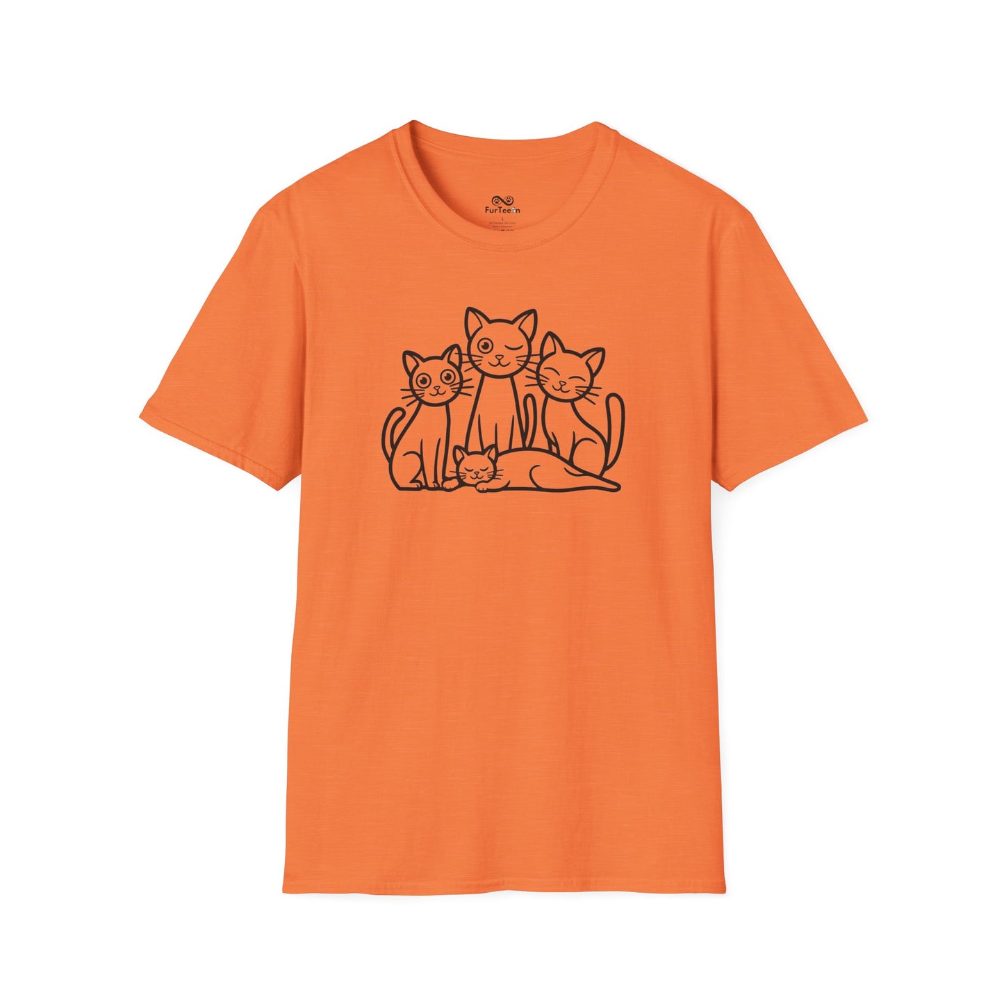 Outline Group Of Cat Unisex T-Shirt