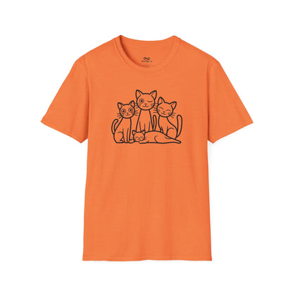 Outline Group Of Cat Unisex T-Shirt