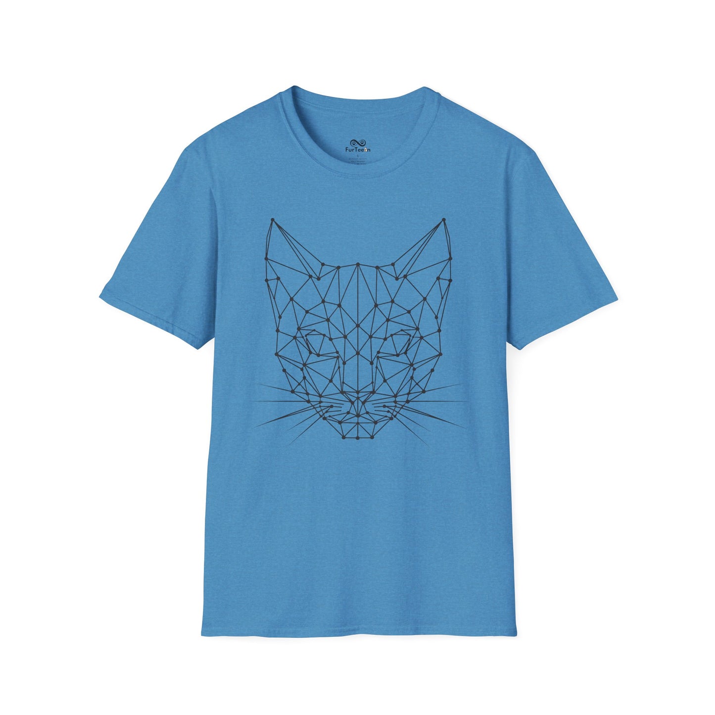 Geometric Outline Cat Unisex T-Shirt