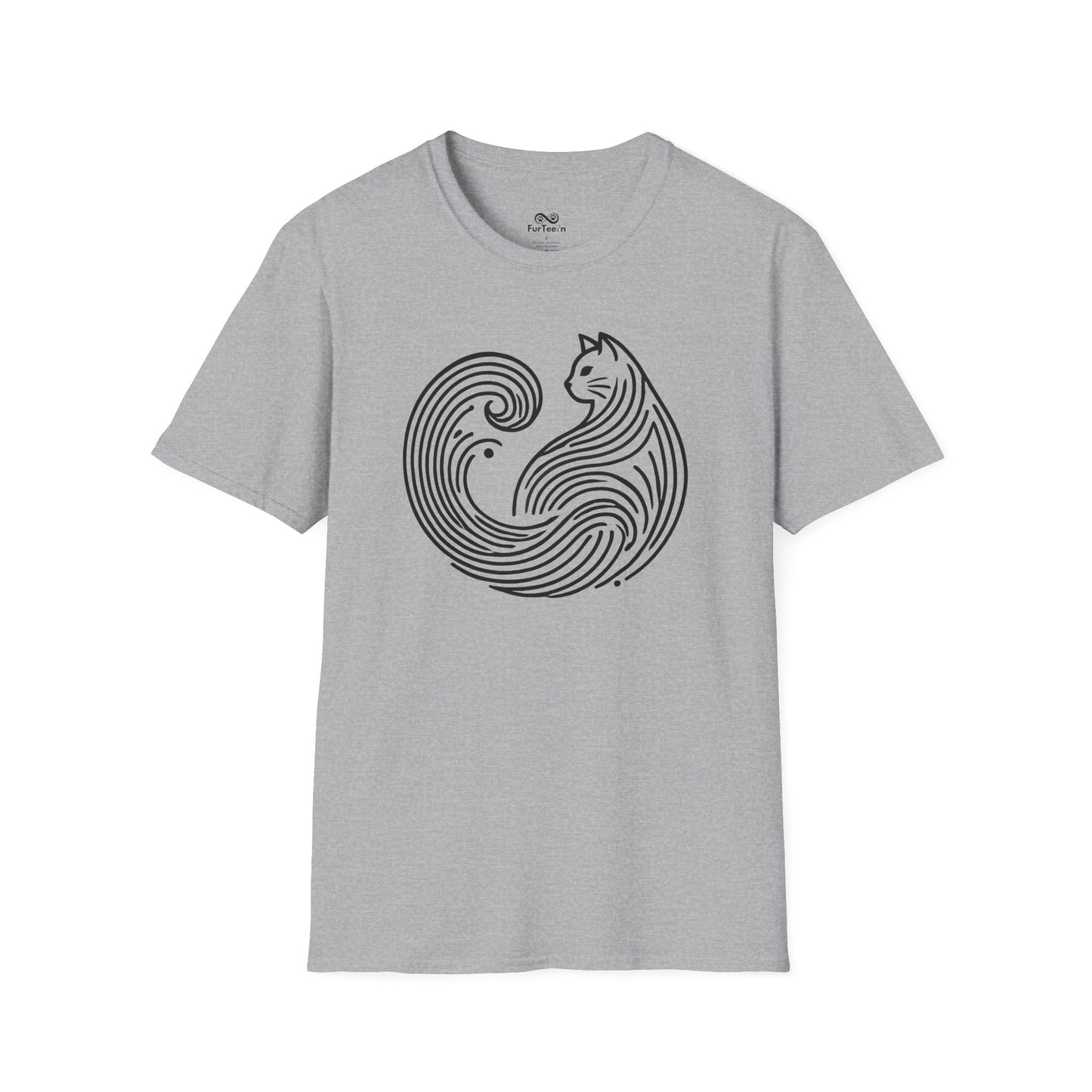 Minimalist Unisex Cat T-Shirt