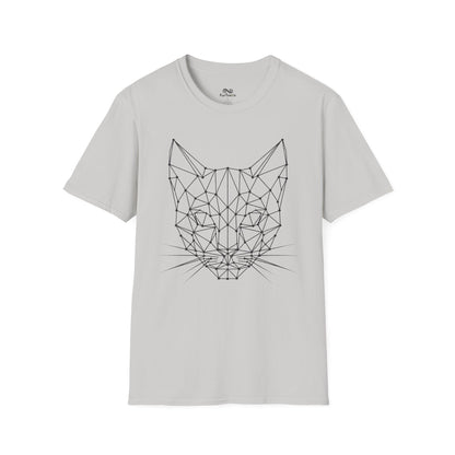 Geometric Outline Cat Unisex T-Shirt
