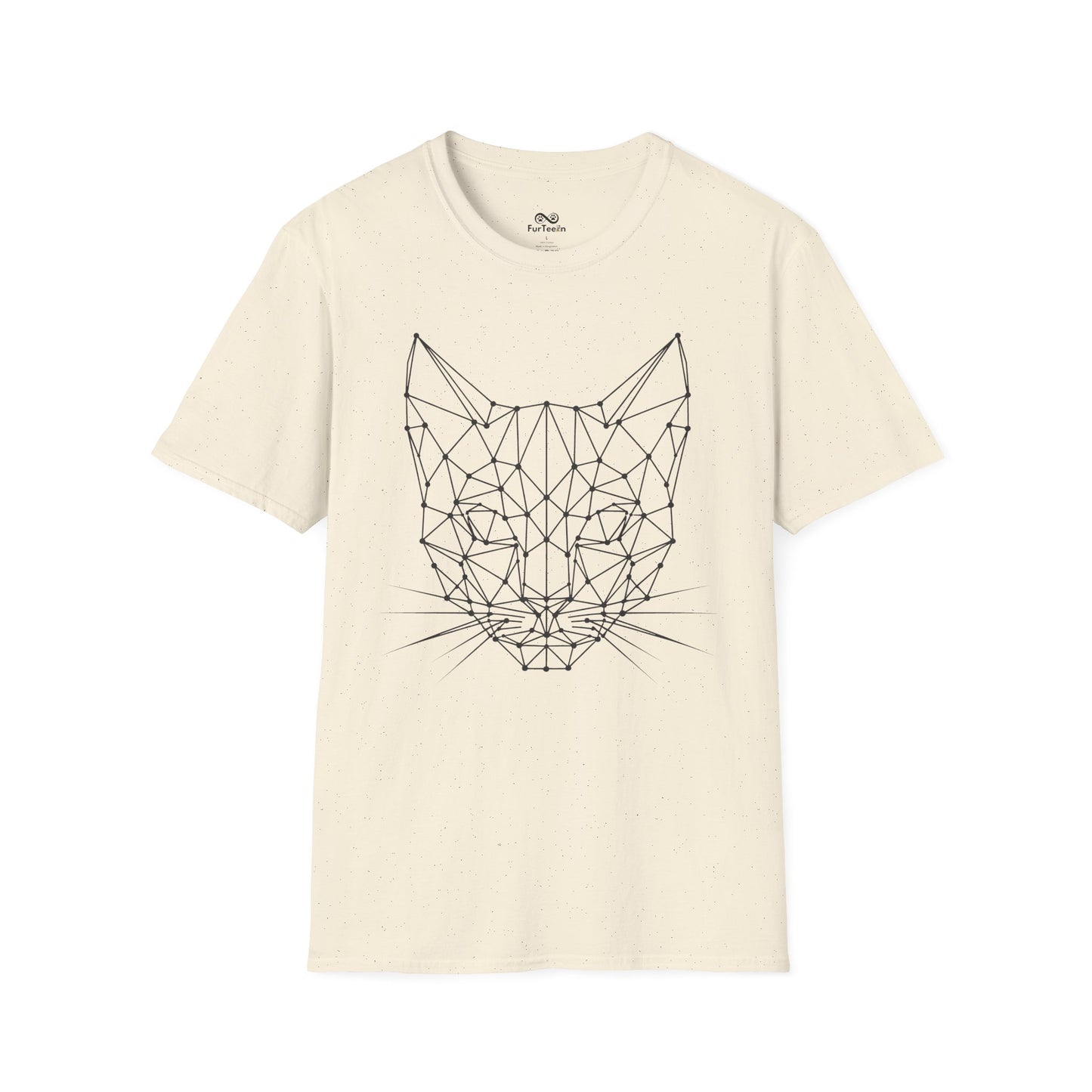 Geometric Outline Cat Unisex T-Shirt