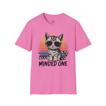 Cool Minded One Graphic Cat Unisex T-Shirt