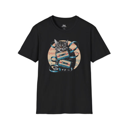 Retro Sun Vintage Graphic Unisex Cat T-Shirt