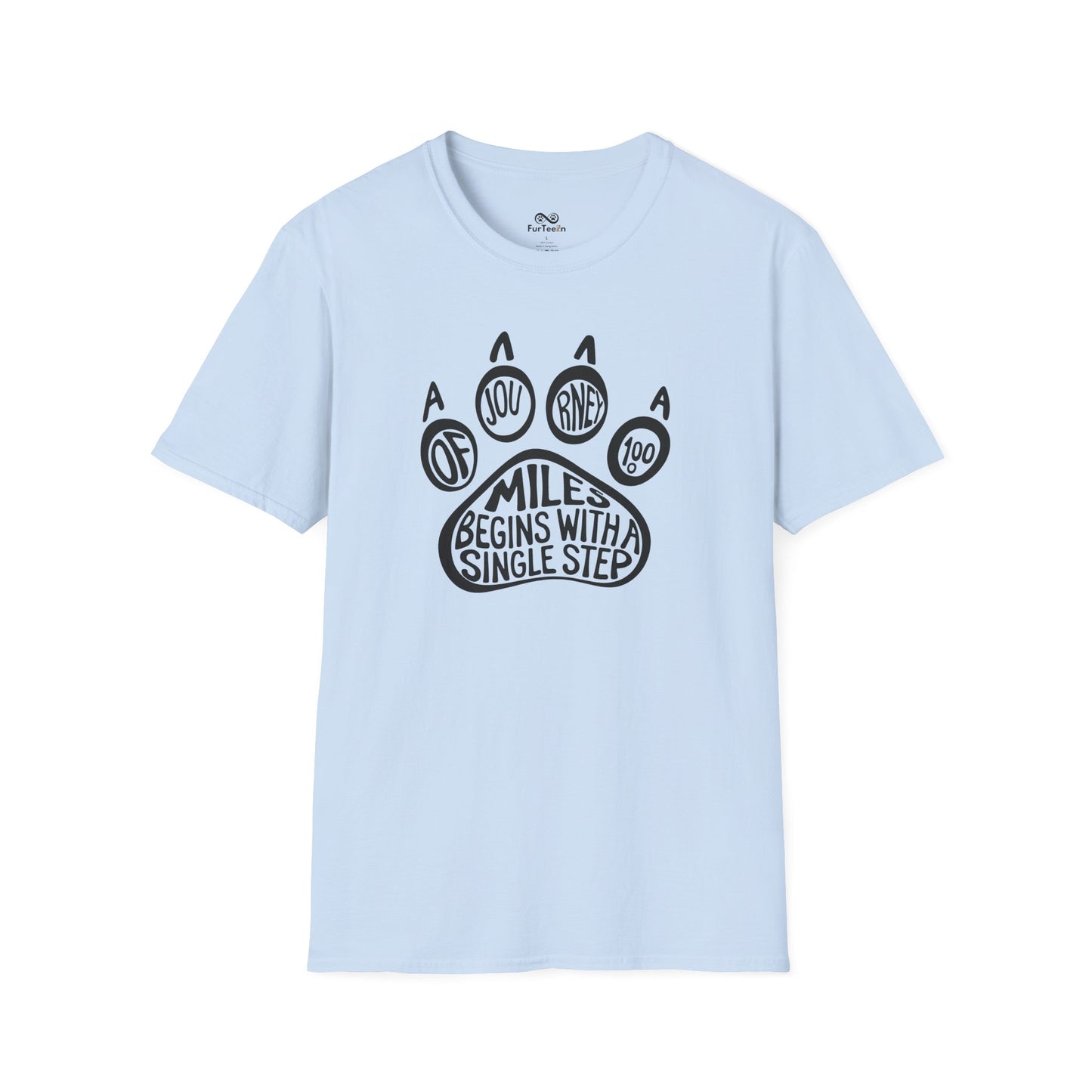 A Journey Of 1000 Miles Begins With A Single Step Cat Unisex T-Shirt